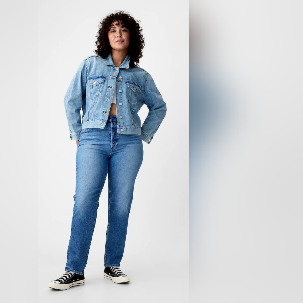 GAP High Rise Cheeky Straight Jeans size 34